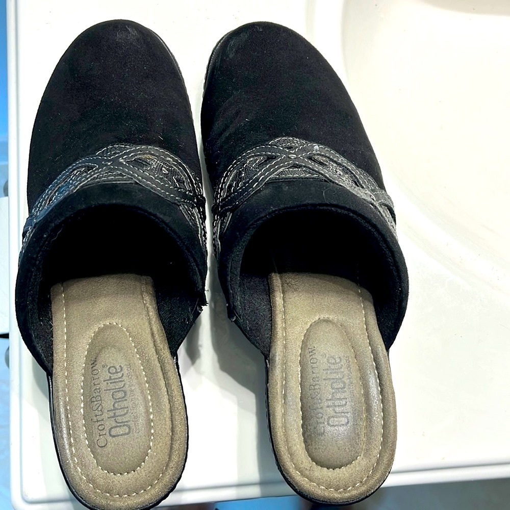 Croft & Barrow Ortholite Black clogs, size 8.5 medium